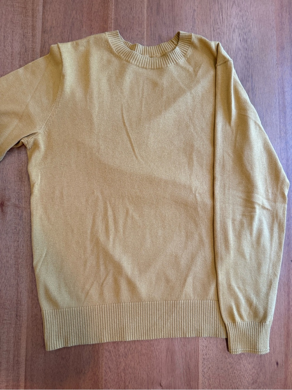 Everlane Yellow Knit Crewneck Size Small